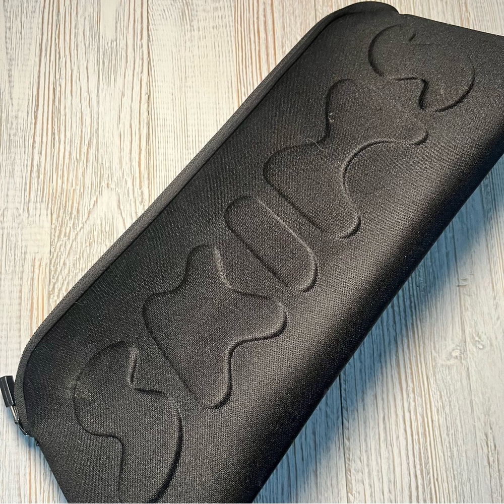 SKIMS Black Embossed Clutch